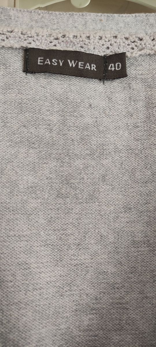 Chaqueta gris. Rebeca. Cardigan. Easy Wear