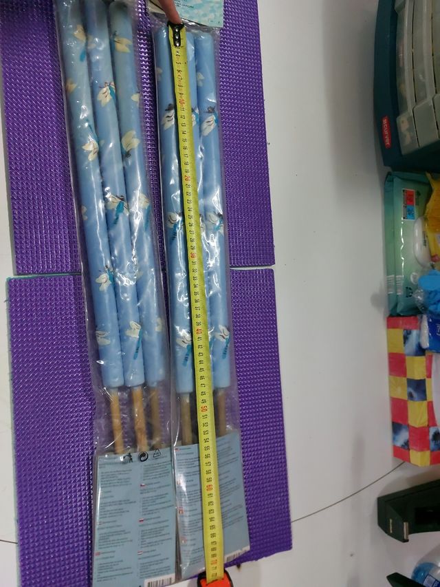 Dos juegos de 3 velas antimosquios para exterior