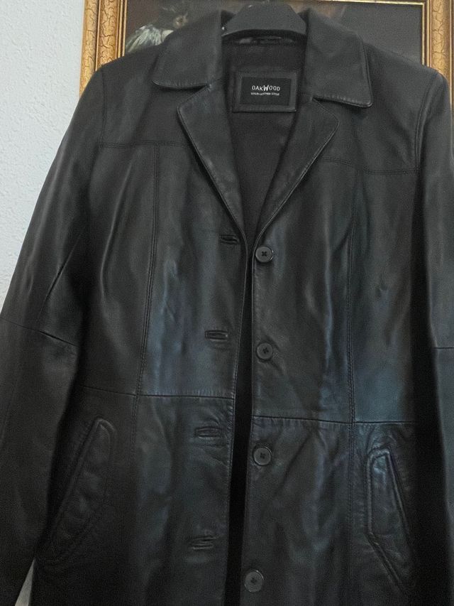 Abrigo mujer cuero Talla M