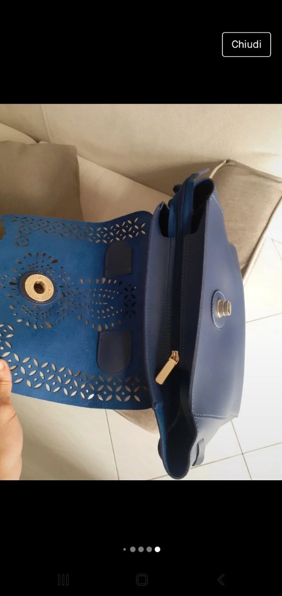 borsa a mano e tracolla rimovibile