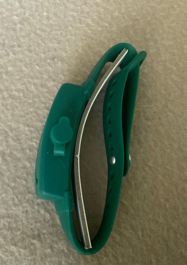 3 PULSERAS HIGIÉNICAS PARA ALCOHOL DESINFECCIÓN 