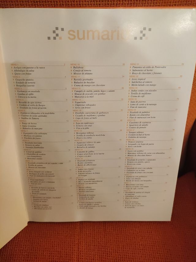 Libro recetas Un menú para cada día