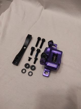 PINZA FRENO XTECH MORADA PATINETE ELÉCTRICO 