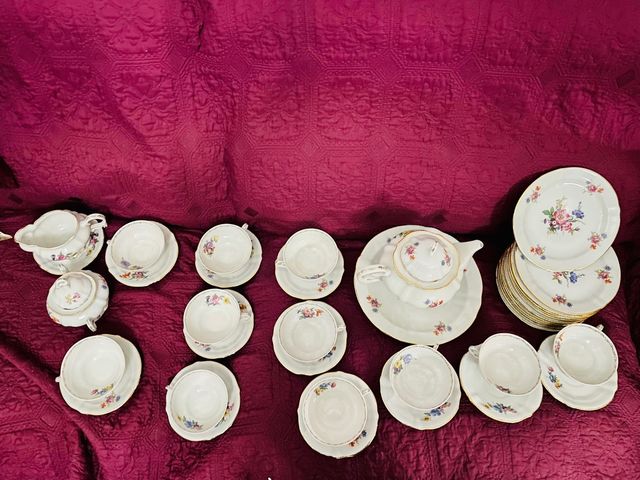 Juego de café porcelana hispánia