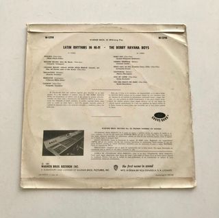 VINILO THE BOBBY HAVANA BOYS  1962!!