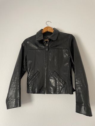 Chaqueta cuero Zara 