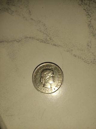 Moneda Helvetia 10 Cent. Francos 