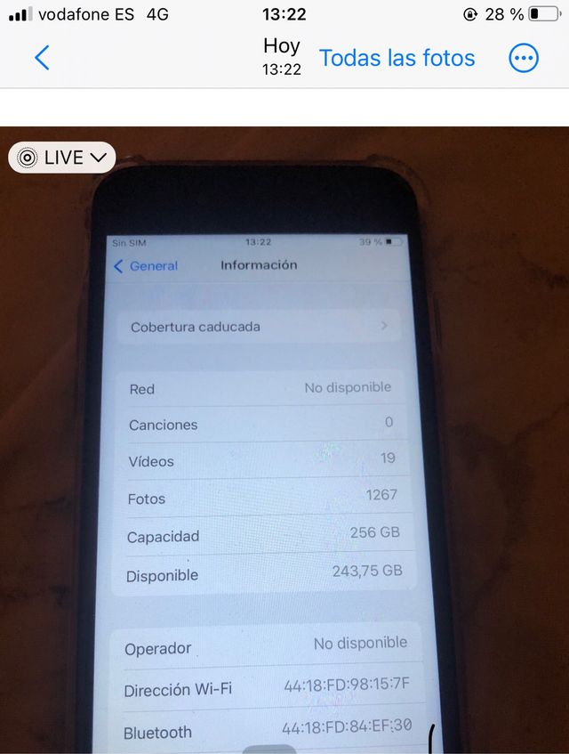 iPhone 8 -256GB 