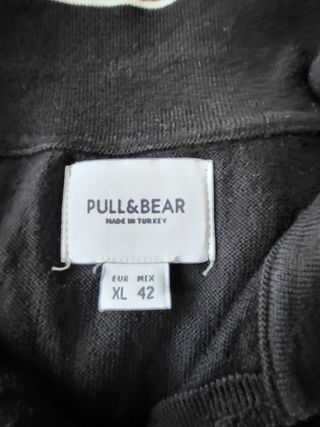 Polo negro de punto        zara man 