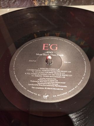 vinilo eno .more blank than frank