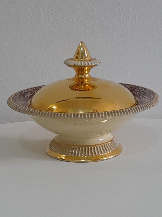 Hand Made In Italy Fiorentino C Ciotola Con Coperc