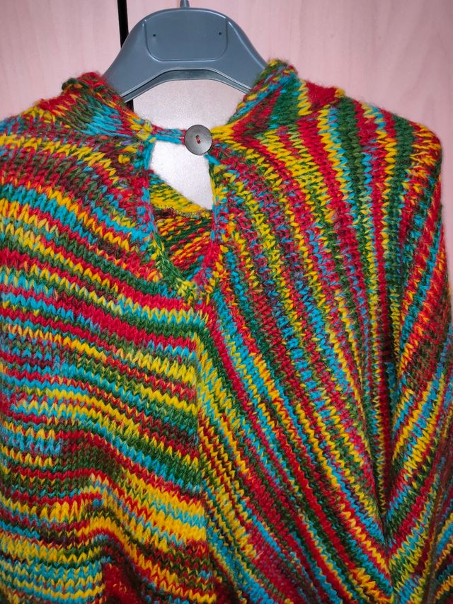 Poncho colorato