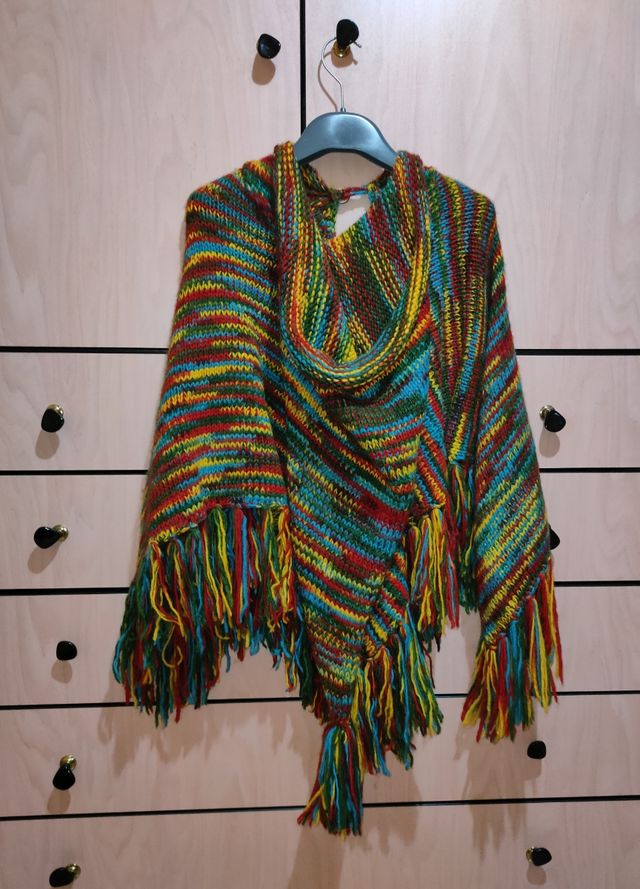 Poncho colorato