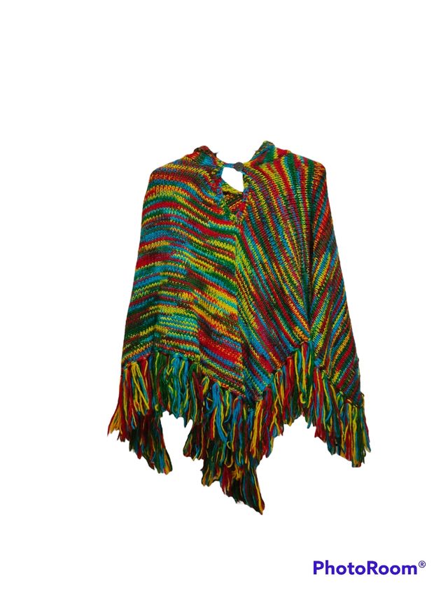 Poncho colorato
