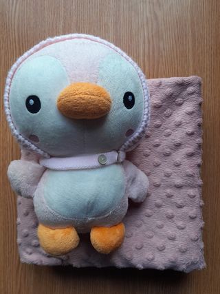 Lote peluche de bebé y manta