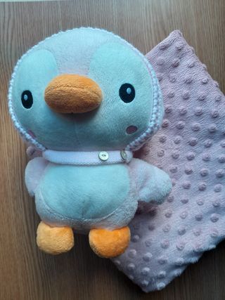 Lote peluche de bebé y manta