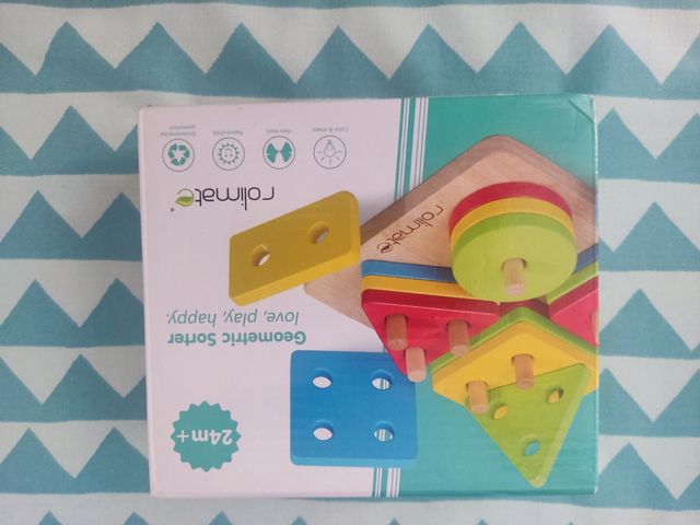 juego de apilar madera