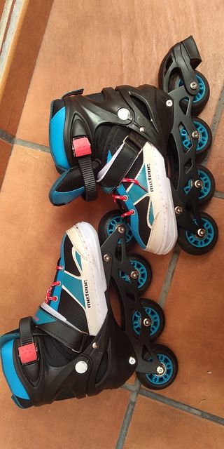 Patines Meteor Ampliables 34-37+Casco+Guantes