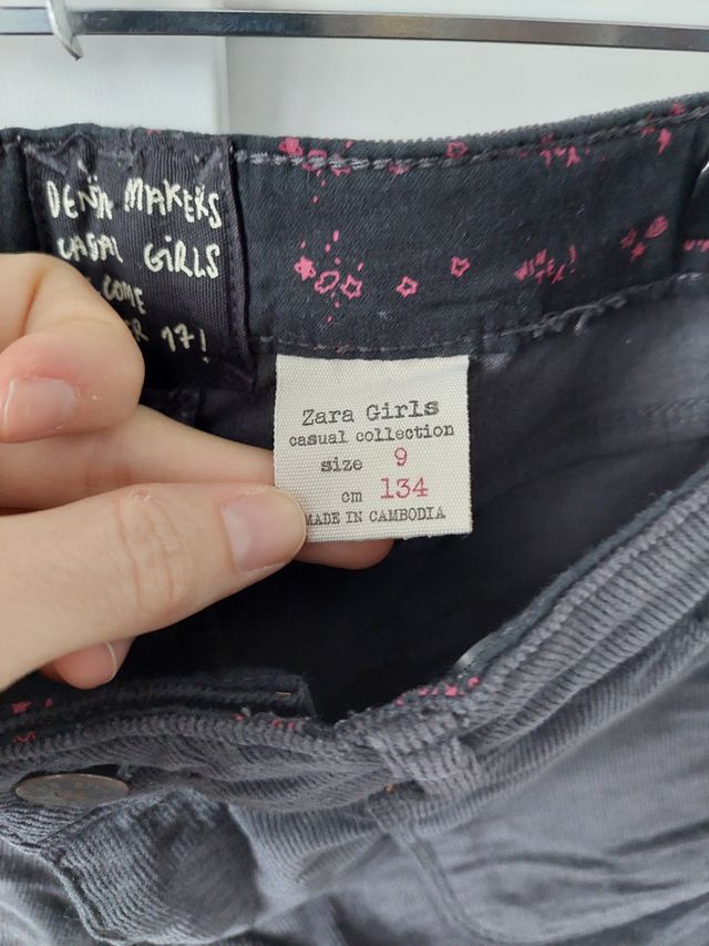 Pantalon niña marca Zara