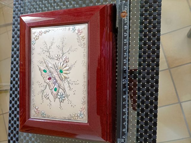 portagioie argento ed ebano Castellani