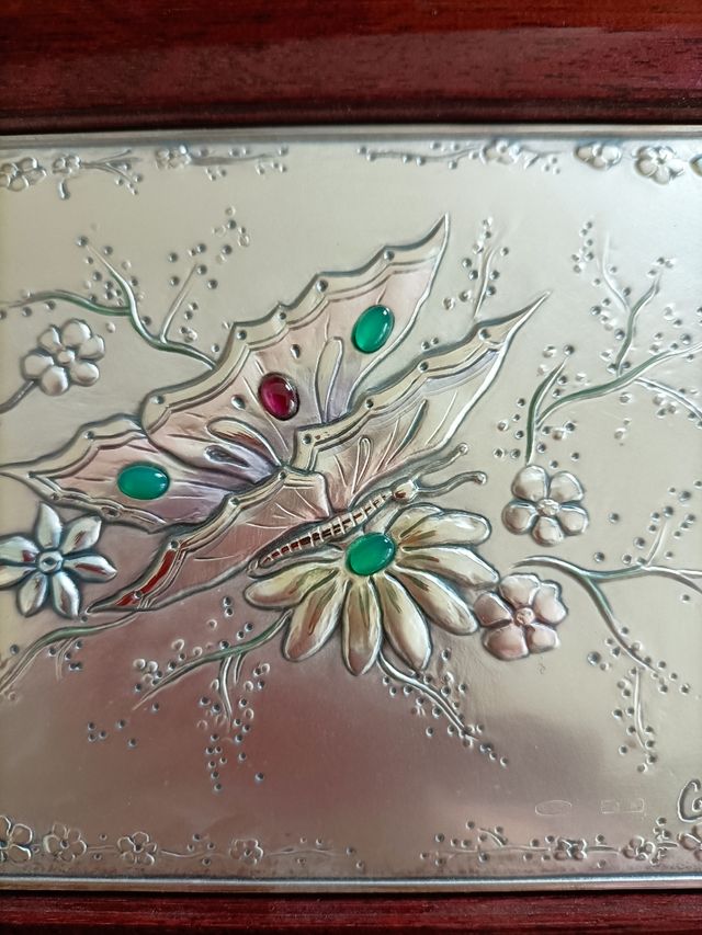 portagioie argento ed ebano Castellani