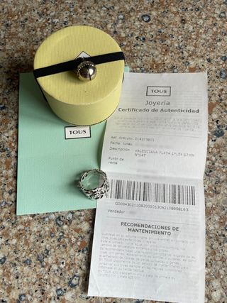 Anillo de plata de Tous