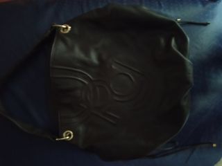Bolso Piel Purificacion Garcia. Marron oscuro.