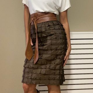 Talla XL ( 42 ) Falda marrón 