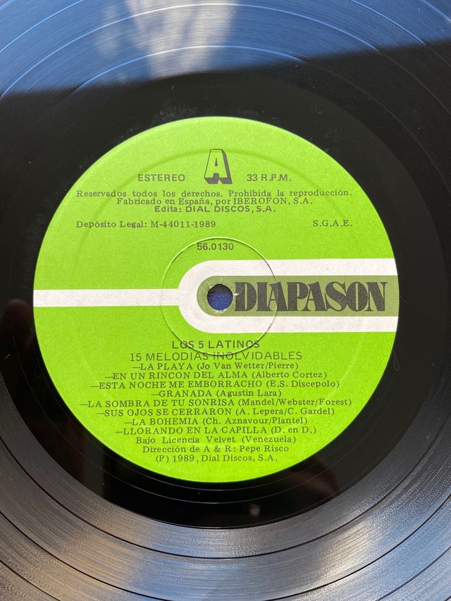 LOS 5 LATINOS  1989    MUY BUEN ESTADO!!