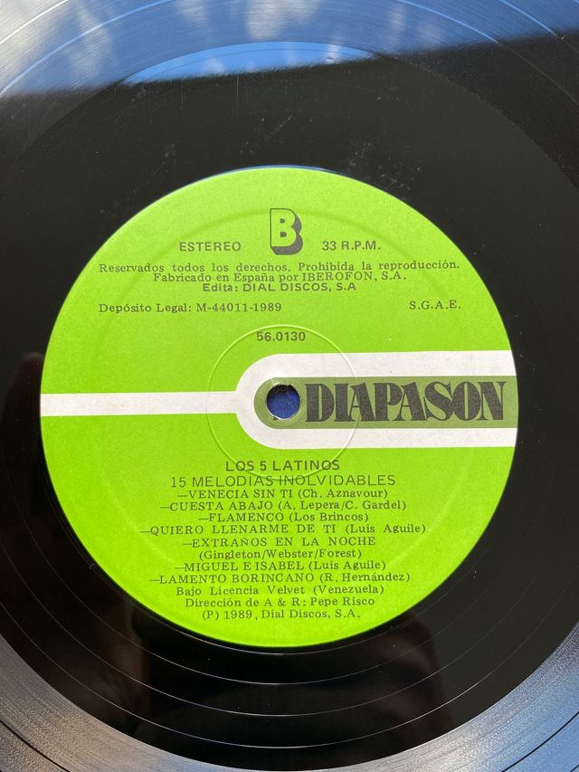 LOS 5 LATINOS  1989    MUY BUEN ESTADO!!