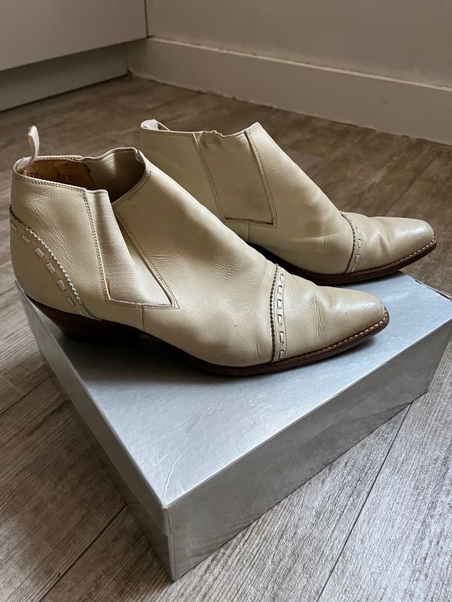 Botines cow boy beije