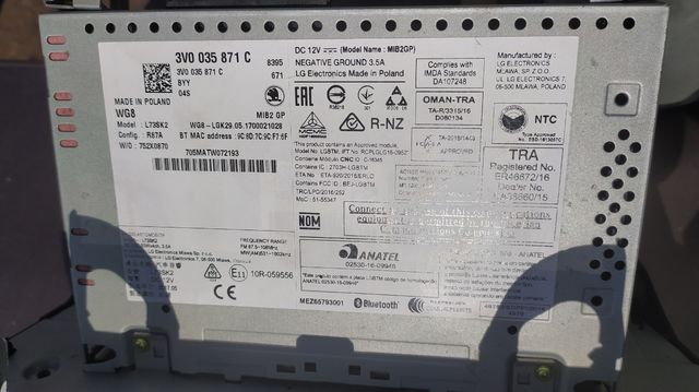 radio cd skoda superb 3 (2015-2022)