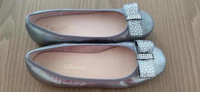 Bailarinas plata de vestir