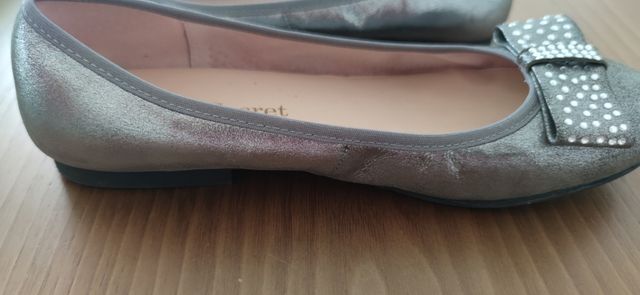 Bailarinas plata de vestir