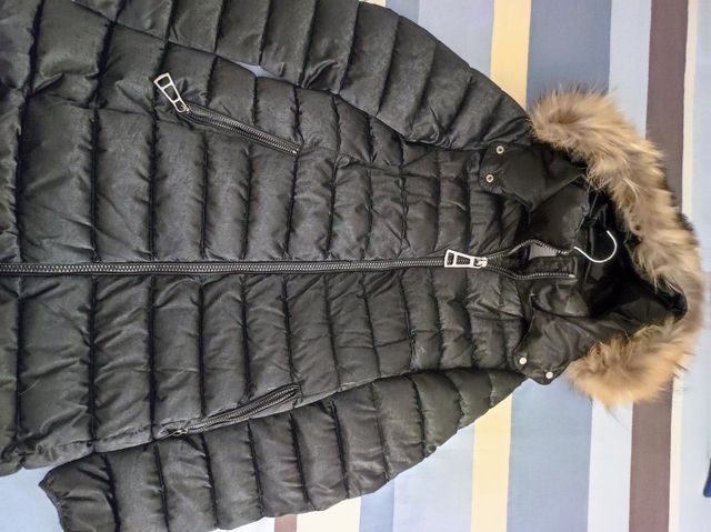 giaccone con cappello pelliccia