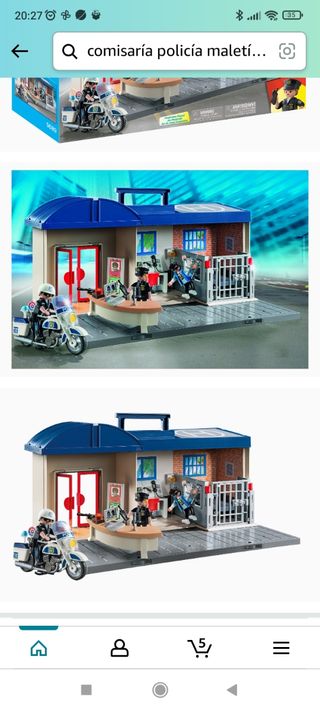 Maletín comisaría de policía de Playmobil