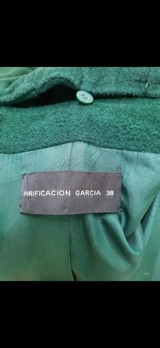 Abrigo Purificación Garcia. T 38.