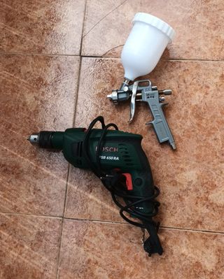 #PACK DE TALADRO BOSCH Y PISTOLA PINTAR NUEVA##