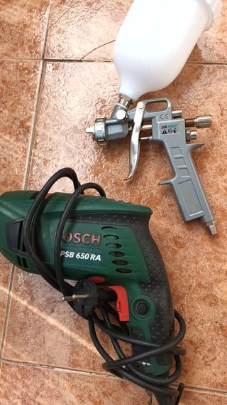 #PACK DE TALADRO BOSCH Y PISTOLA PINTAR NUEVA##