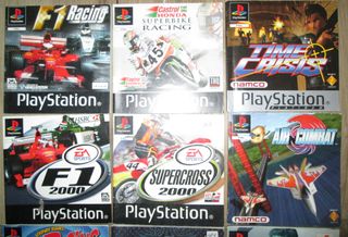 Lote Manuales y portadas Playstation 1