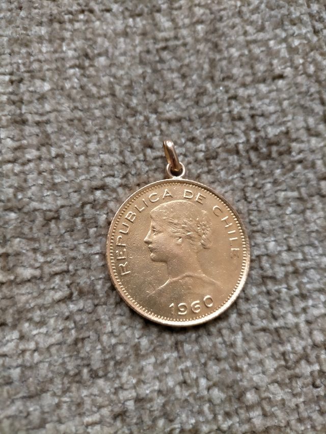 Moneda de ORO 20.71gr República de Chile 1960 