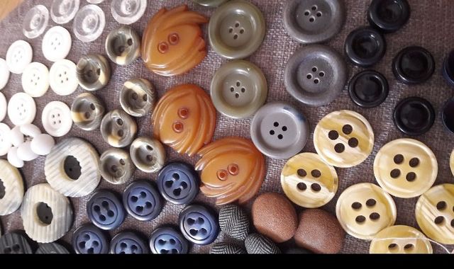 botones antiguos desde los años 20 a los 50-60