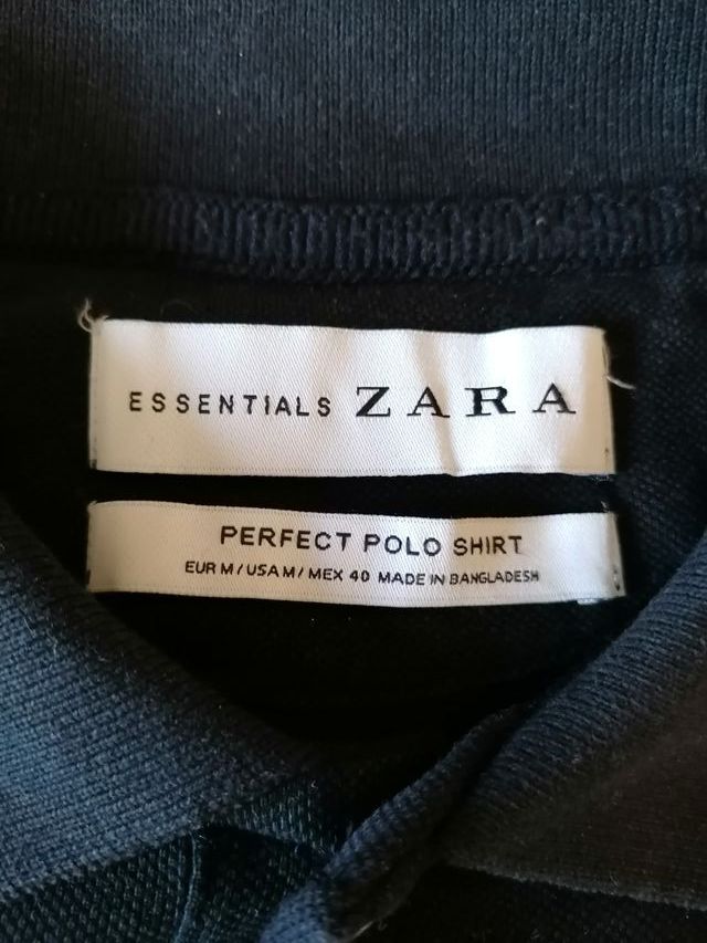 Polo Uomo Manica Corta Zara tg M - Nero