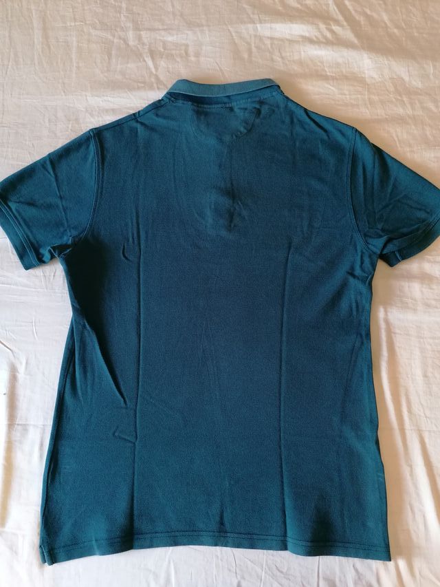 Polo Uomo Manica Corta Zara tg M - Verde Petrolio