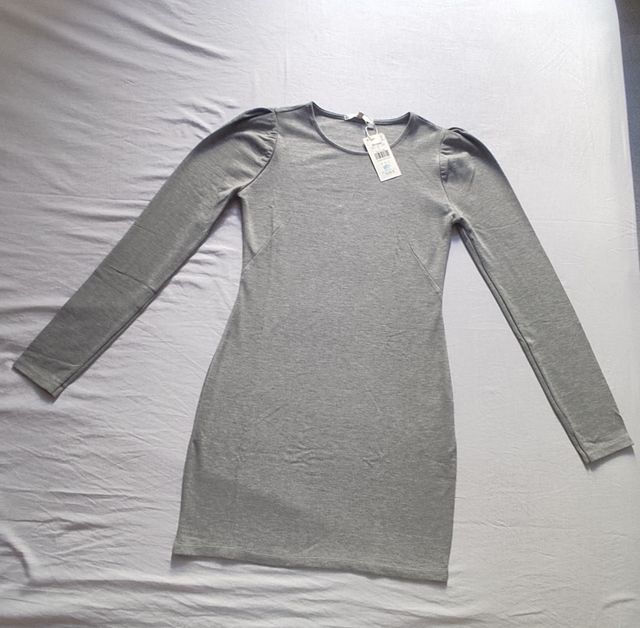 Vestido punto gris Easy Wear, sin estrenar