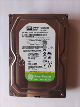 HDD 3,5" WD Green 500GB