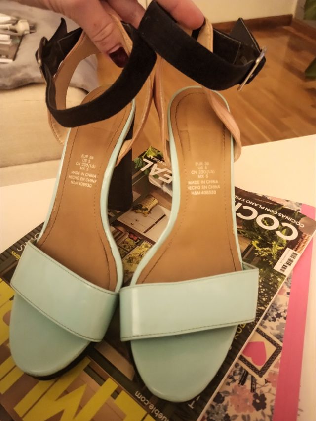 Sandalias plataforma 36 h&m