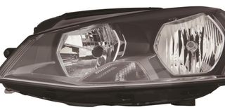 VW GOLF VII (12->) Faro Izq Elec/Mot Neg H7+H15