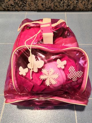 patines ruedas 32 al 35 con mochila, y acesorios 