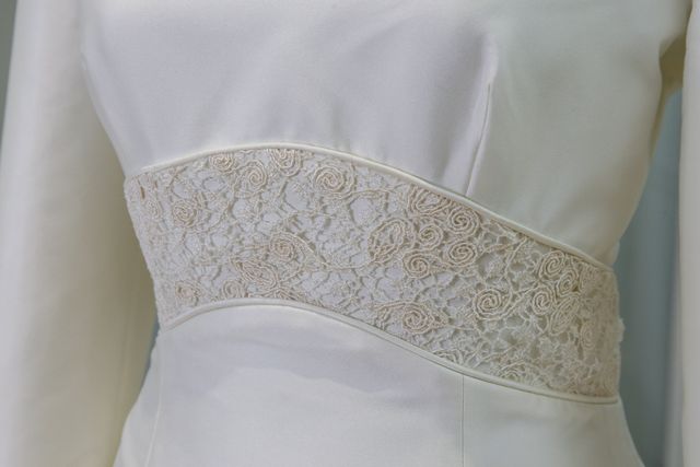 Vestido de novia manga larga